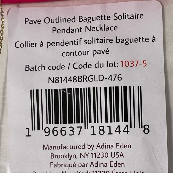 ✨NWT✨ ADINA EDEN Dainty Emerald Pavé Necklace - Picture 8 of 8